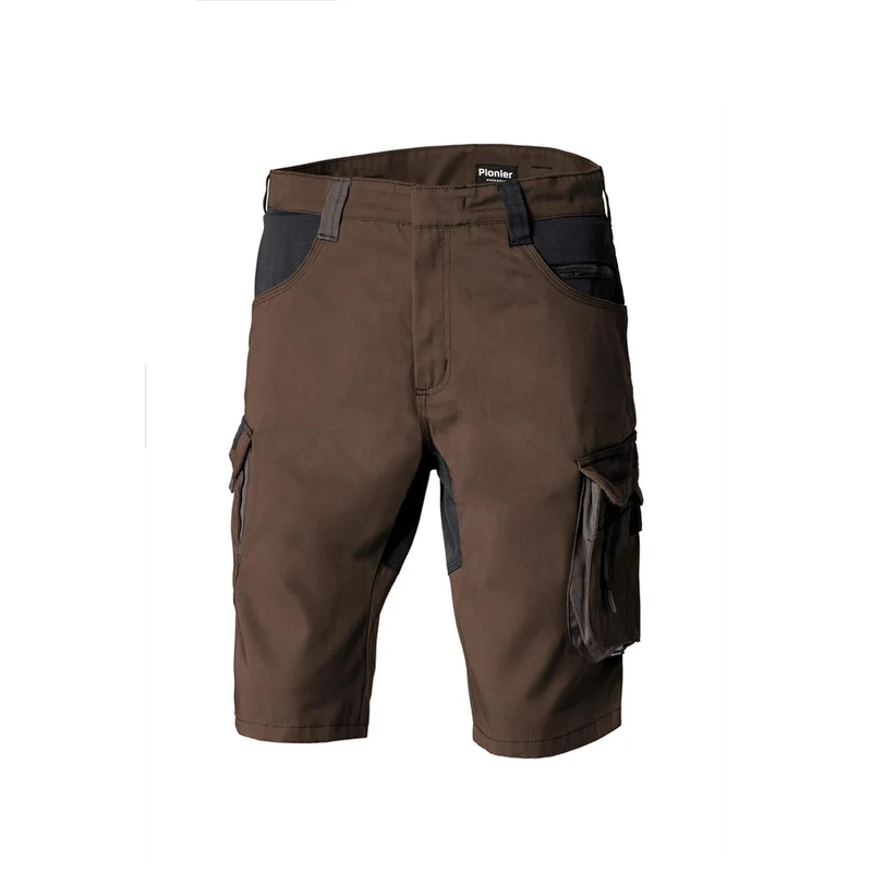 Pionier Workwear TOOLS Bermuda W0 32018 Berufshose Shorts braun / schwarz