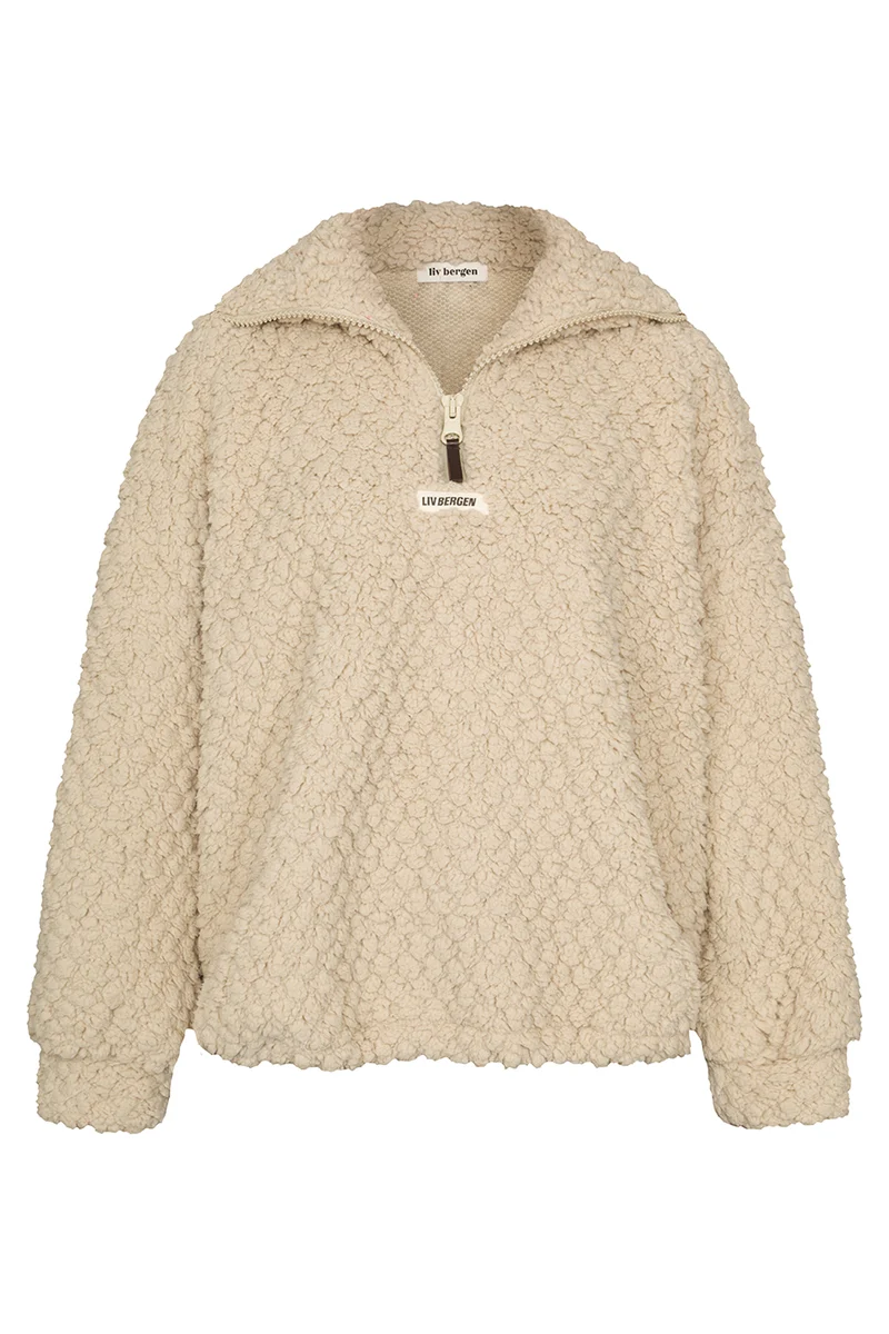 Sweater tag in greige