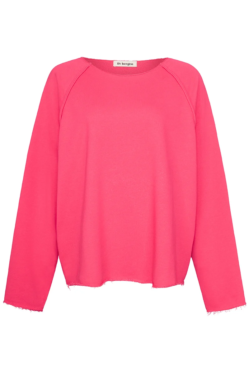 Sweater not from here in bright rose