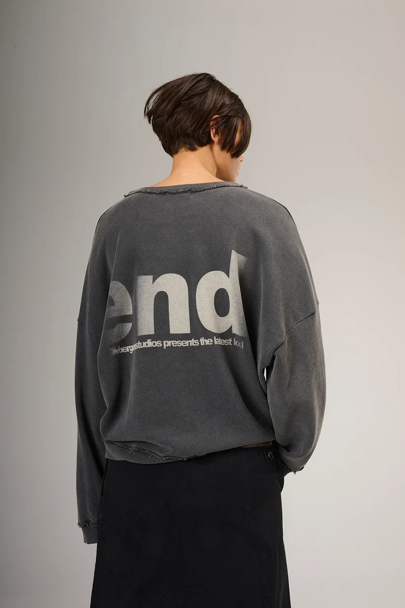 Sweater vintage in black
