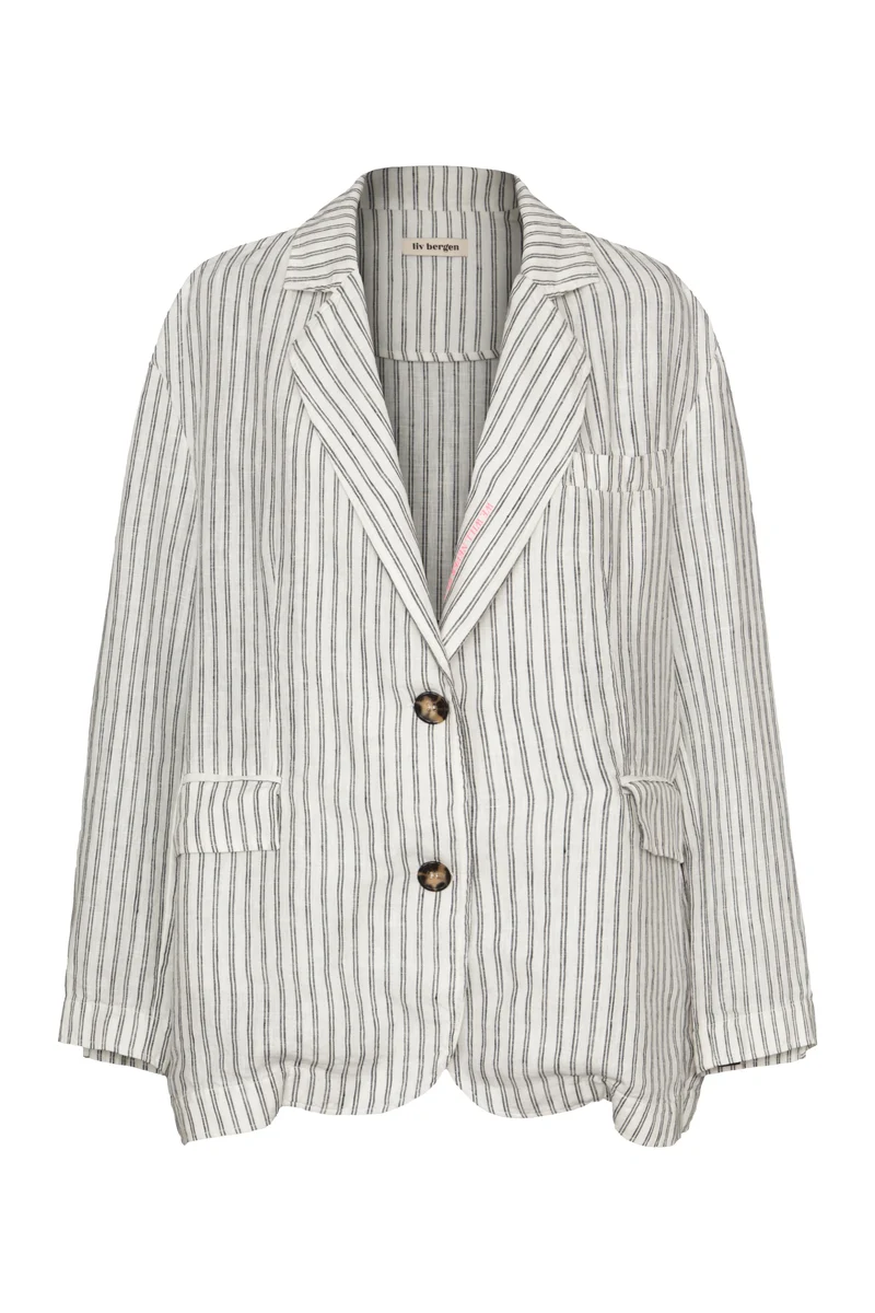 Jacke stripe in white