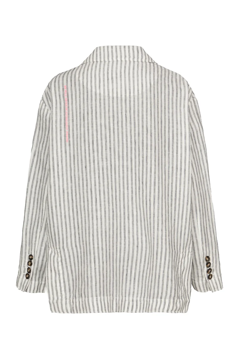 Jacke stripe in white