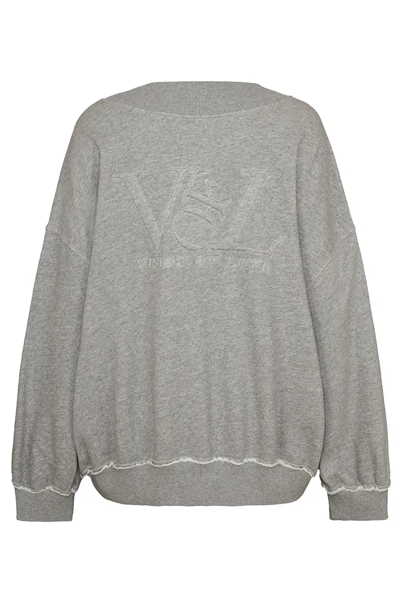 Sweater Vision of Love in grey melange