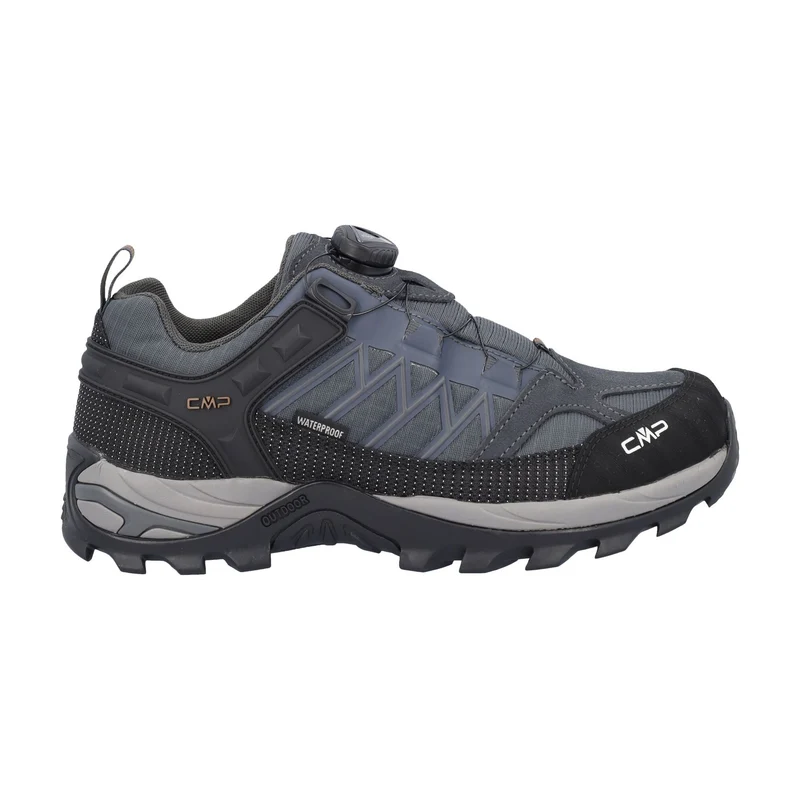 CMP Herren Rigel Low FITGO Trekking Schuhe WP 3Q14827 antracite-arabica