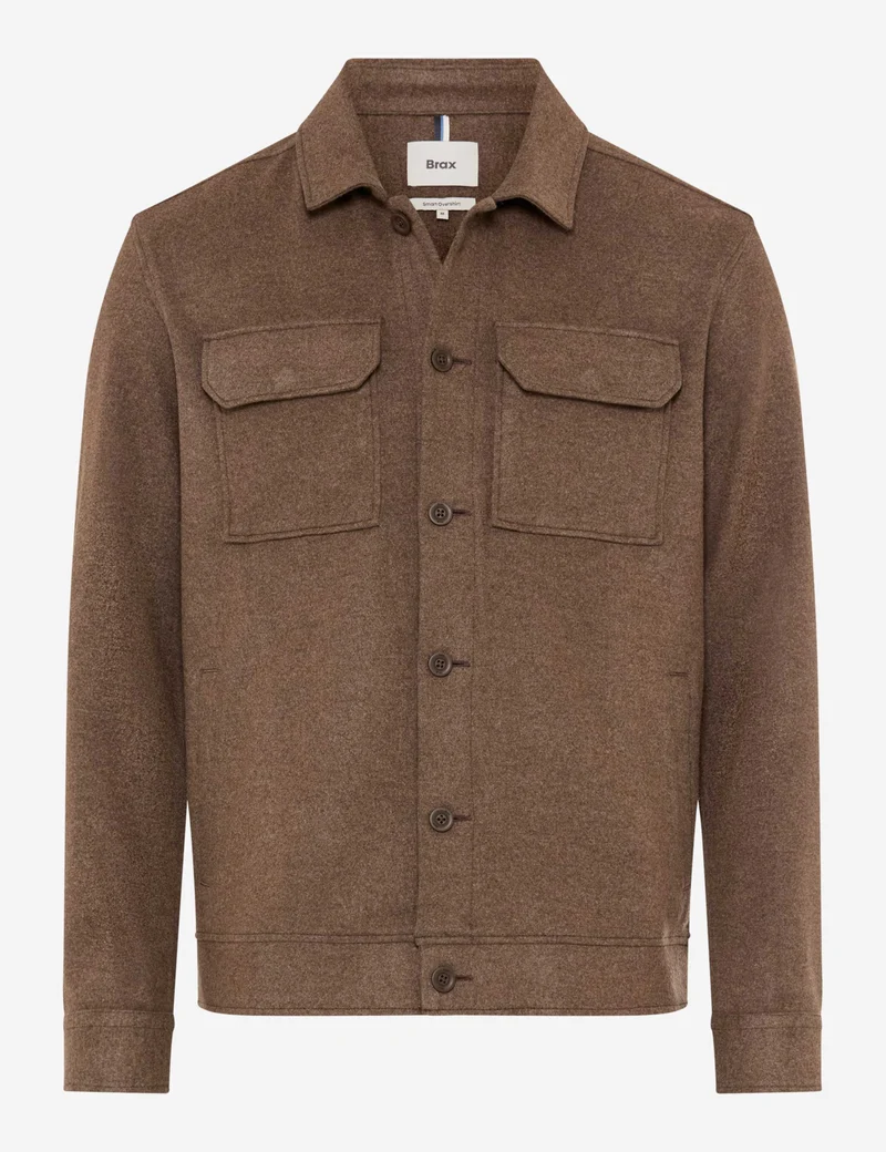 SANTIAGO Overshirt aus Flanell-Mix