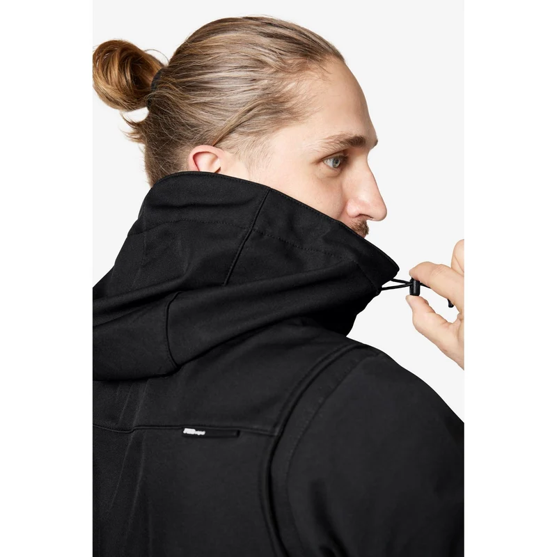 FHB Softshellweste 79110 JUSTUS schwarz/schwarz Herren Arbeitsweste Weste
