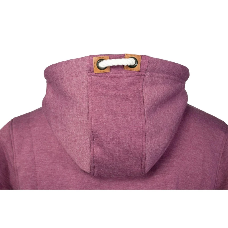 BRIGG Herren RV HOODIE MEN melange rot meliert Kapuzenjacke Sweater
