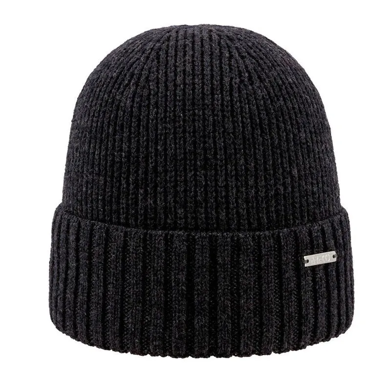 ARECO Herren Beanie Merino Pur Classic 7367 Mütze Wintermütze