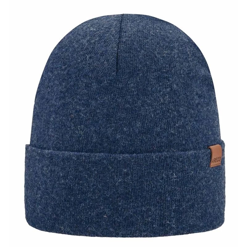 ARECO Unisex Beanie Cashmere Cashfive Geo 7376 Mütze Strickmütze