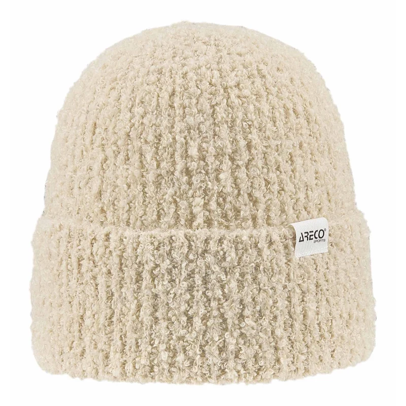ARECO Beanie Damen Bouclé 7822 Mütze Wintermütze Damenmütze