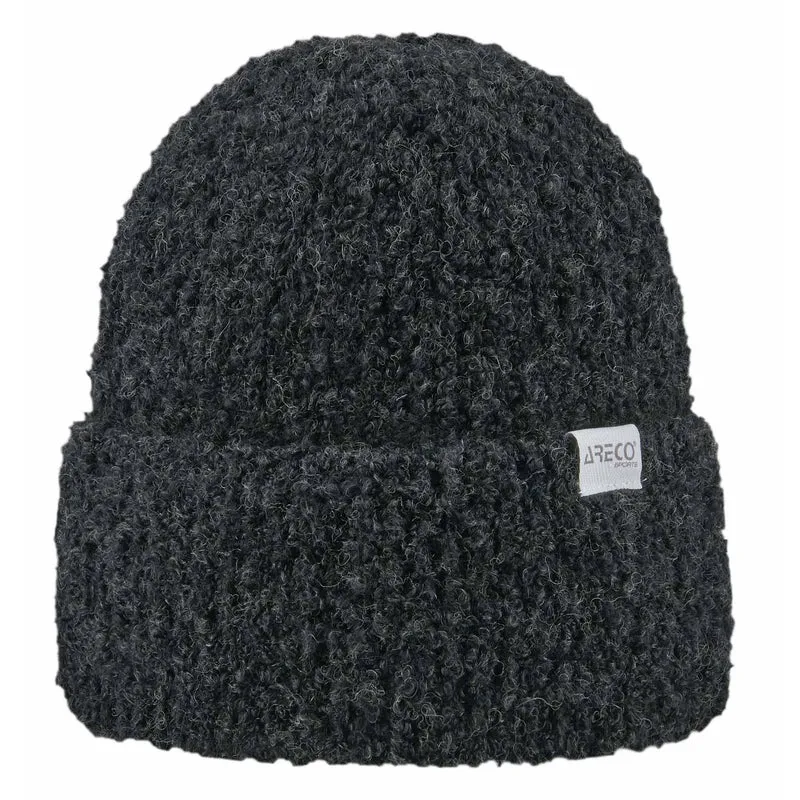 ARECO Beanie Damen Bouclé 7822 Mütze Wintermütze Damenmütze
