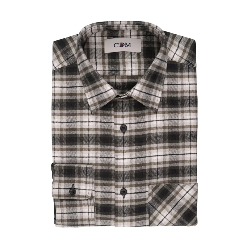 CDM® Herren Hemd oliv 1/1 Arm comfort fit