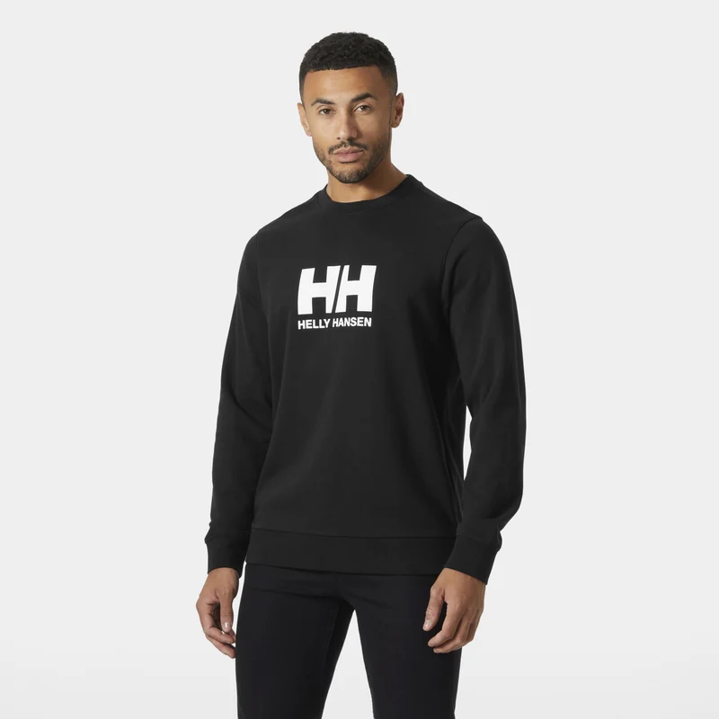 HH Helly Hansen Logo Crew Sweatshirt Herrem 54583 black Sweater