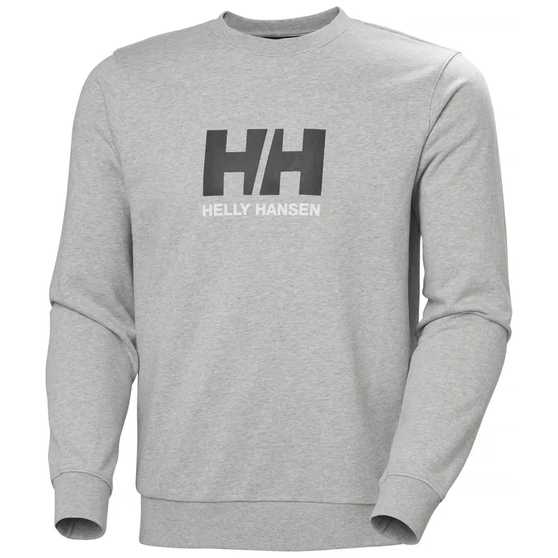HH Helly Hansen Logo Crew Sweatshirt Herrem 54583 grey melange Sweater