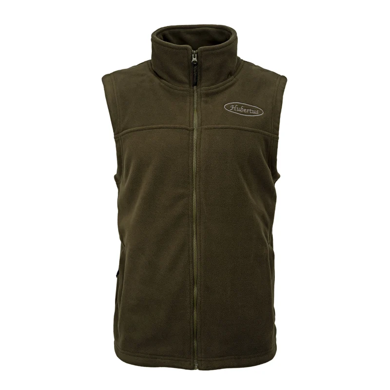 HUBERTUS Herren Fleeceweste RHÖN oliv Jagdweste Midlayer