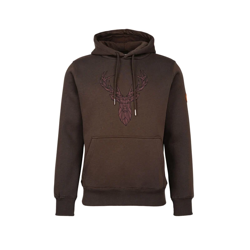 HUBERTUS Herren Hunting Hoodie HIRSCH tonig Kapuzenpullver