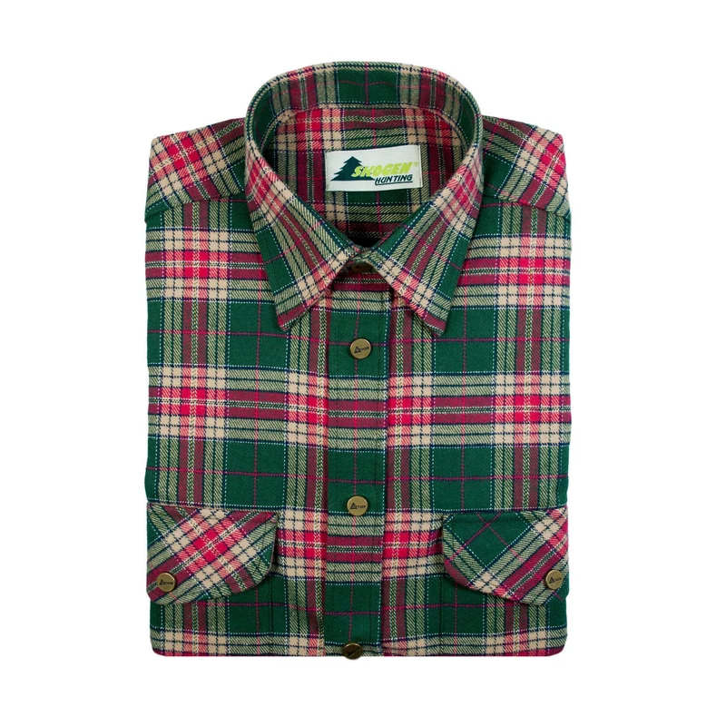 SKOGEN® Herren Hemd 1/1 Arm oliv Flanell Outdoorhemd