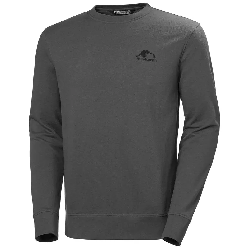 HH Helly Hansen Nord Graphic Crew Sweatshirt 62976 ebony Sweater