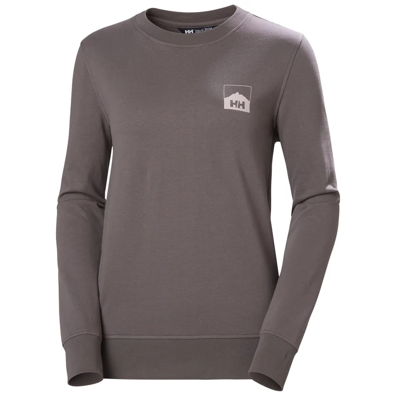 HH Helly Hansen Nord Graphic Crew Sweatshirt Women 62982 sparrow grey Damen Sweater