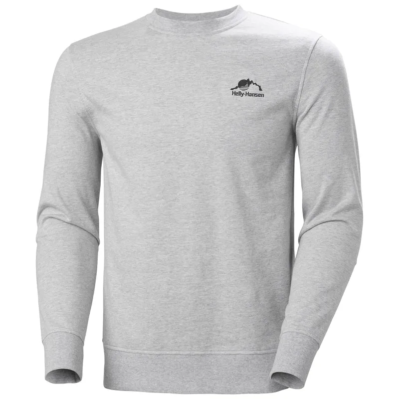 HH Helly Hansen Nord Graphic Crew Sweatshirt 62976 grey melange Sweater