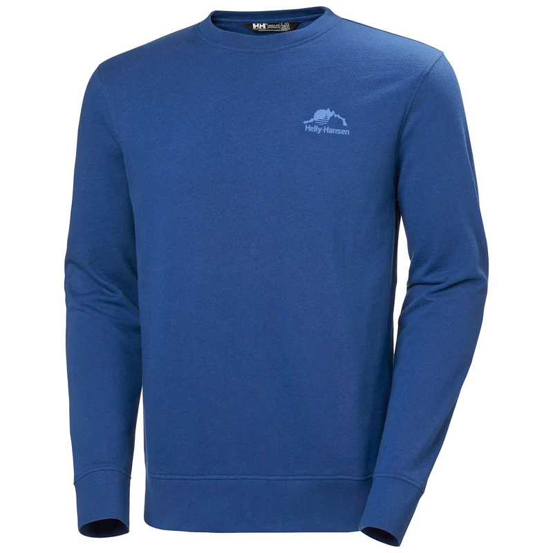 HH Helly Hansen Nord Graphic Crew Sweatshirt 62976 deep fjord Sweater