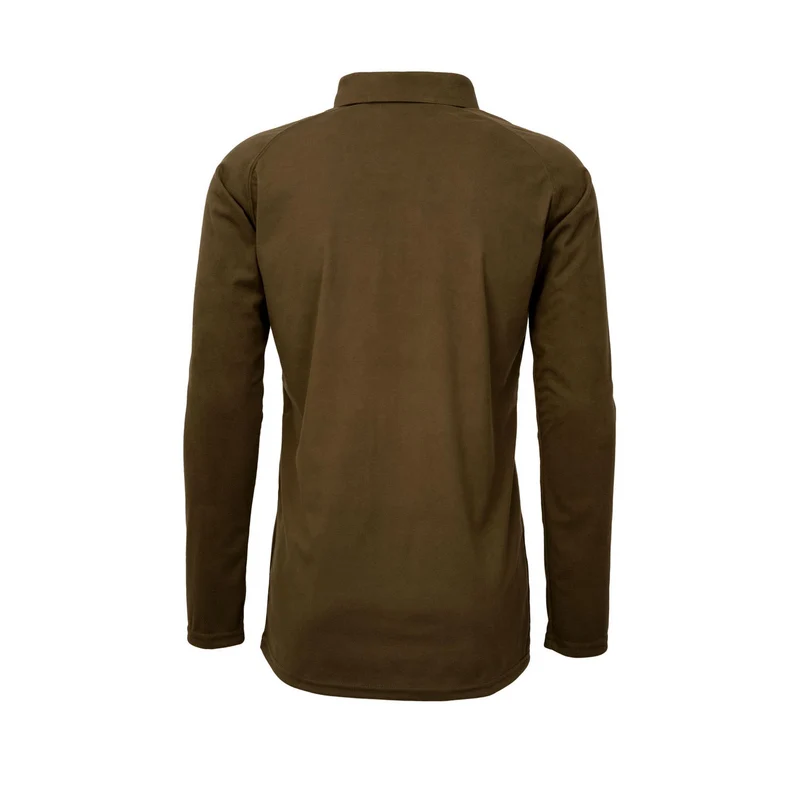 HUBERTUS Herren Funktionsshirt m. Knopfleiste oliv Polohemd