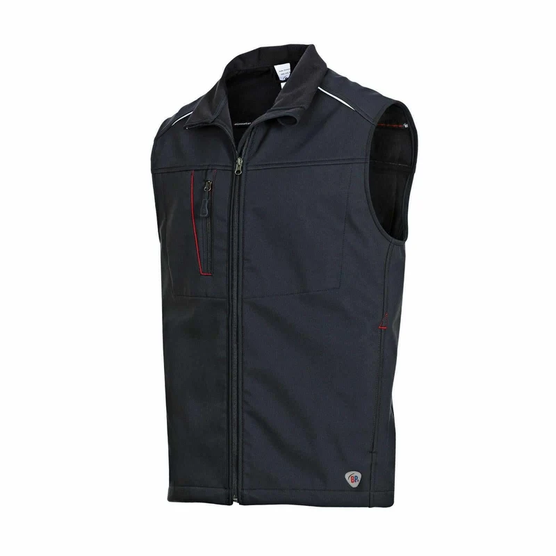 BP® Softshellweste 1870 schwarz regular fit Herren Softshell Weste