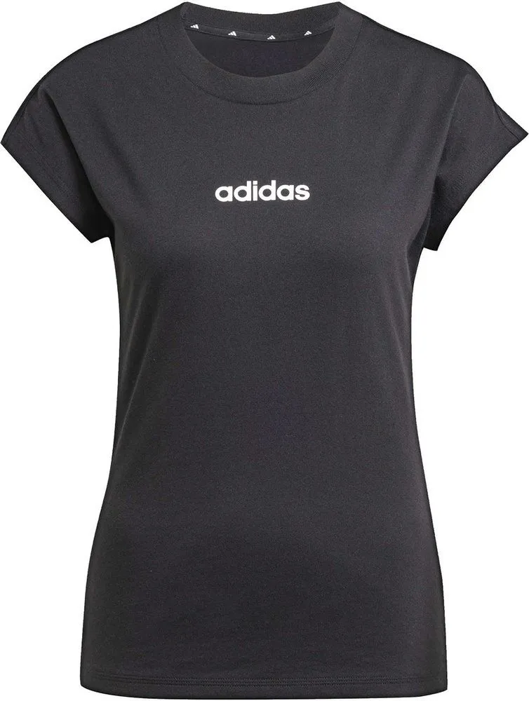 ADIDAS Damen Shirt Essentials Linear Cotton
