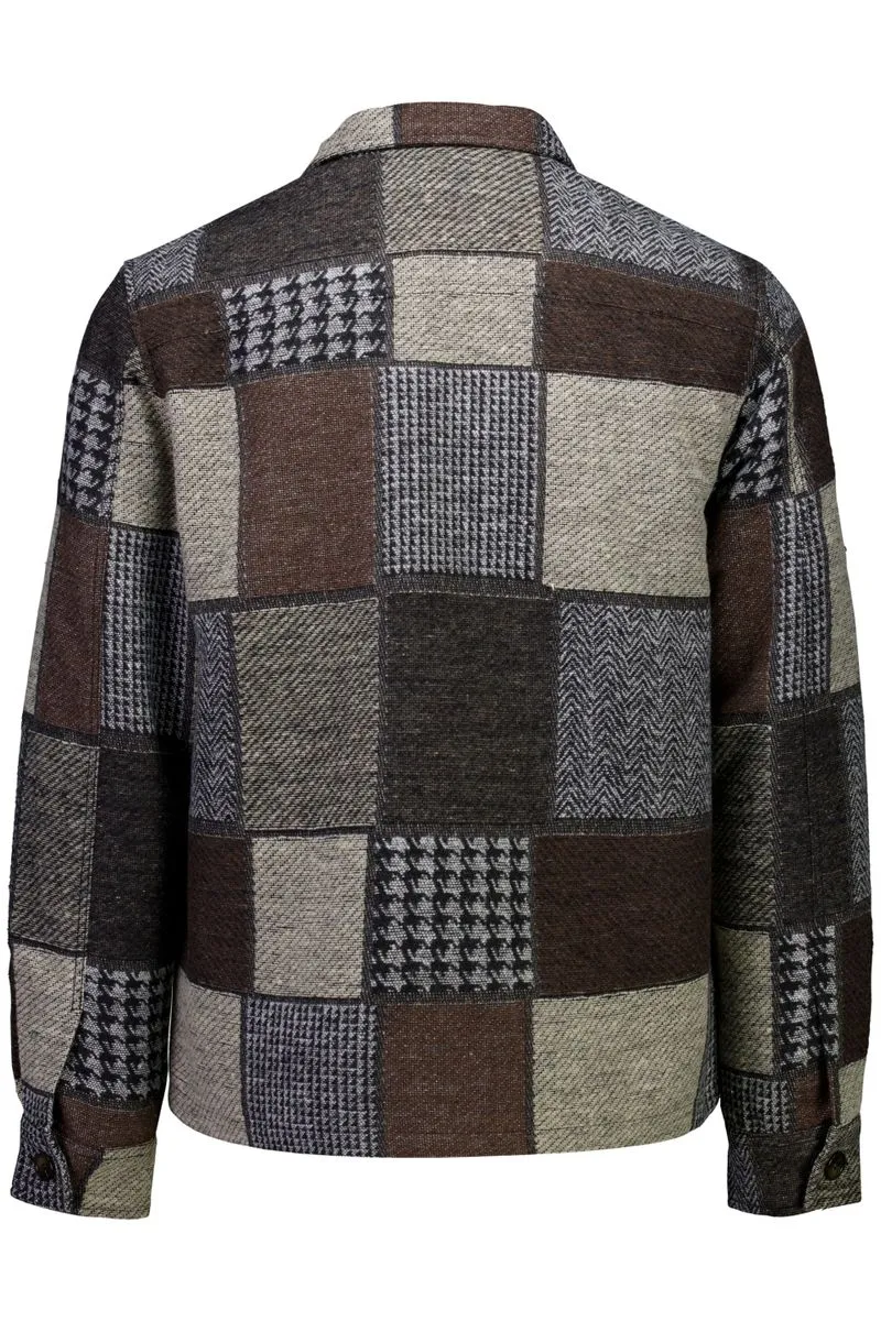 Overshirt mit Patchworkmuster