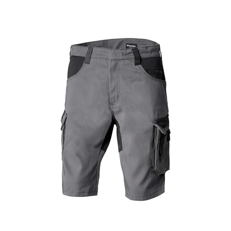 Pionier Workwear TOOLS Bermuda W0 32018 Berufshose Shorts dunkelgrau / schwarz