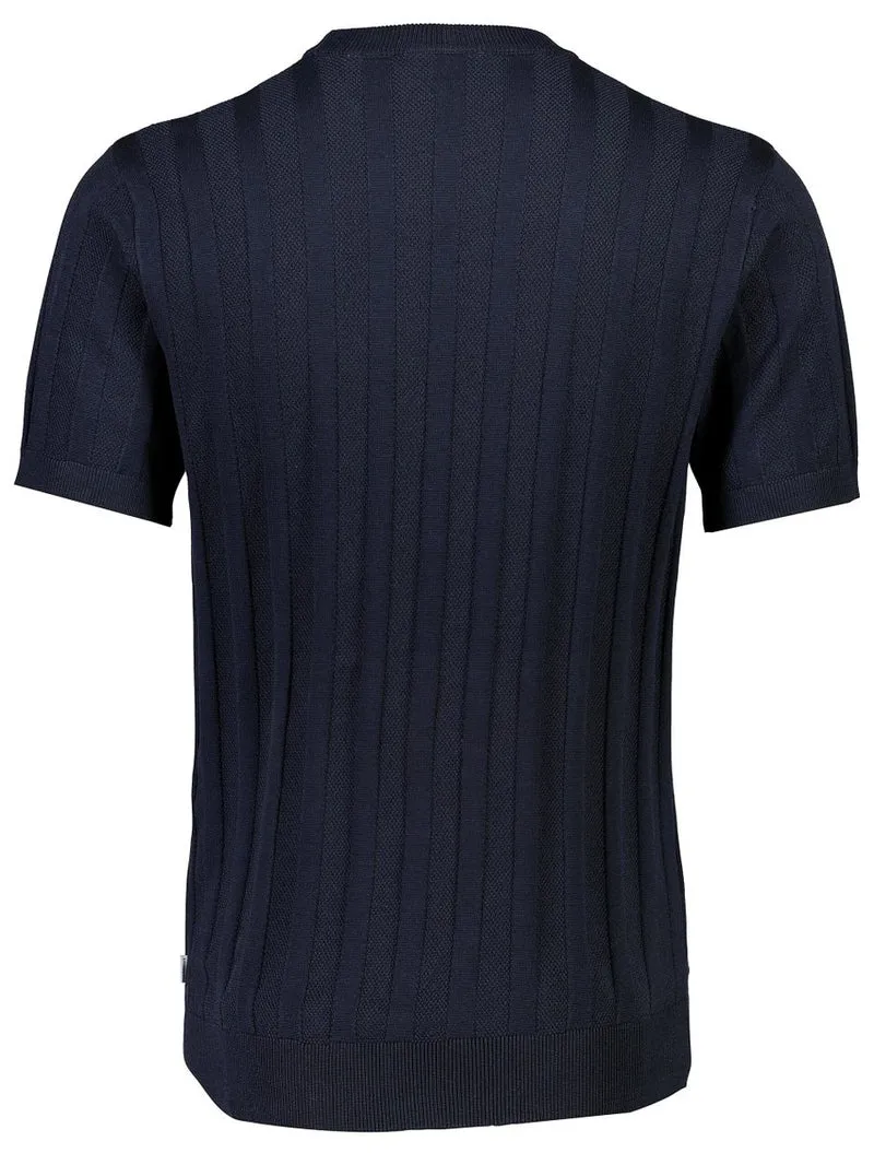 Gestricktes Crew Neck T-Shirt