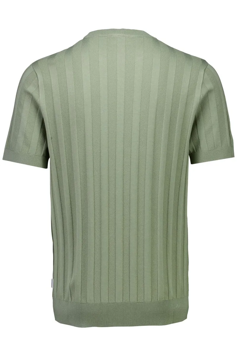 Gestricktes Crew Neck T-Shirt