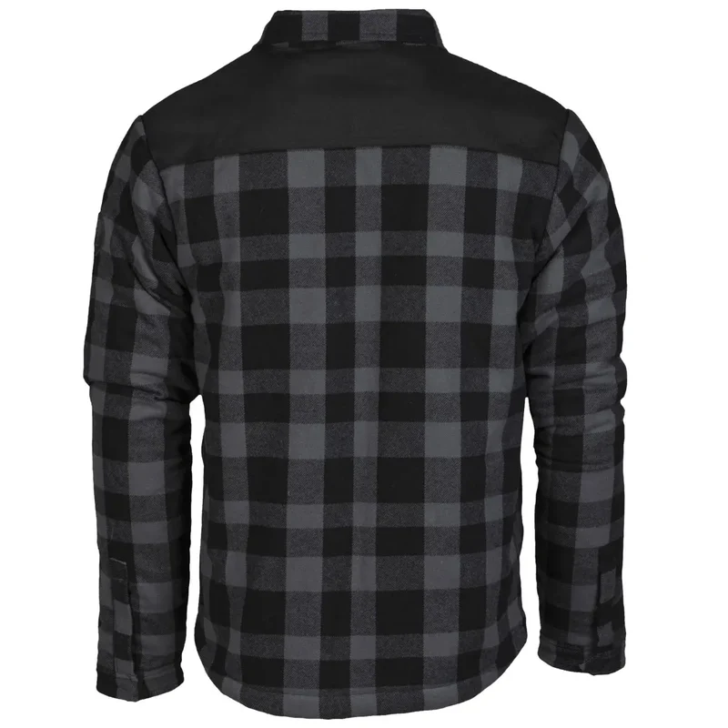 MIL-TEC® Lumberjacket schwarz/grau Holzfällerjacke Jacke