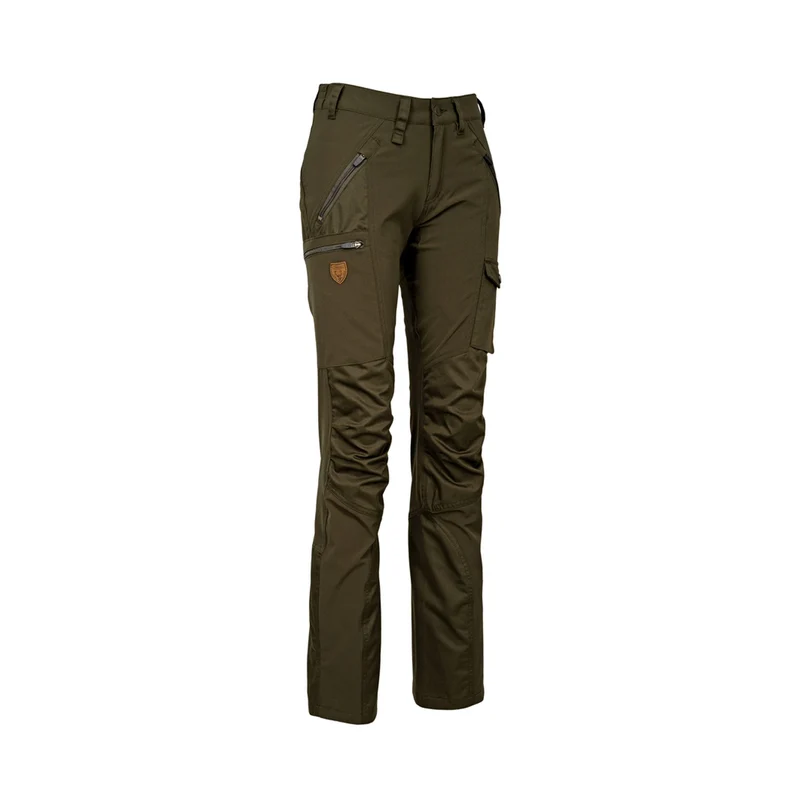 HUBERTUS Damen Outdoor-Hose HYDRO® | Stretch dunkel-oliv Jagdhose