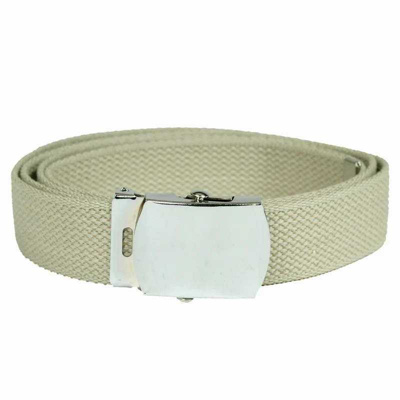 MIL-TEC® US Hosengürtel Cotton khaky Army Military Gürtel Canvas Belt