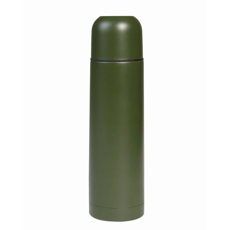 MIL-TEC® Vakuum Thermosflasche Edelstahl 1 Liter oliv Isolierflasche