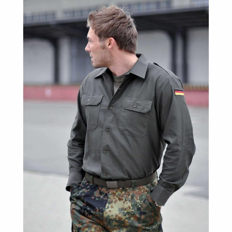 MIL-TEC® BW Feldhemd oliv Neuware Bundeswehr Hemd