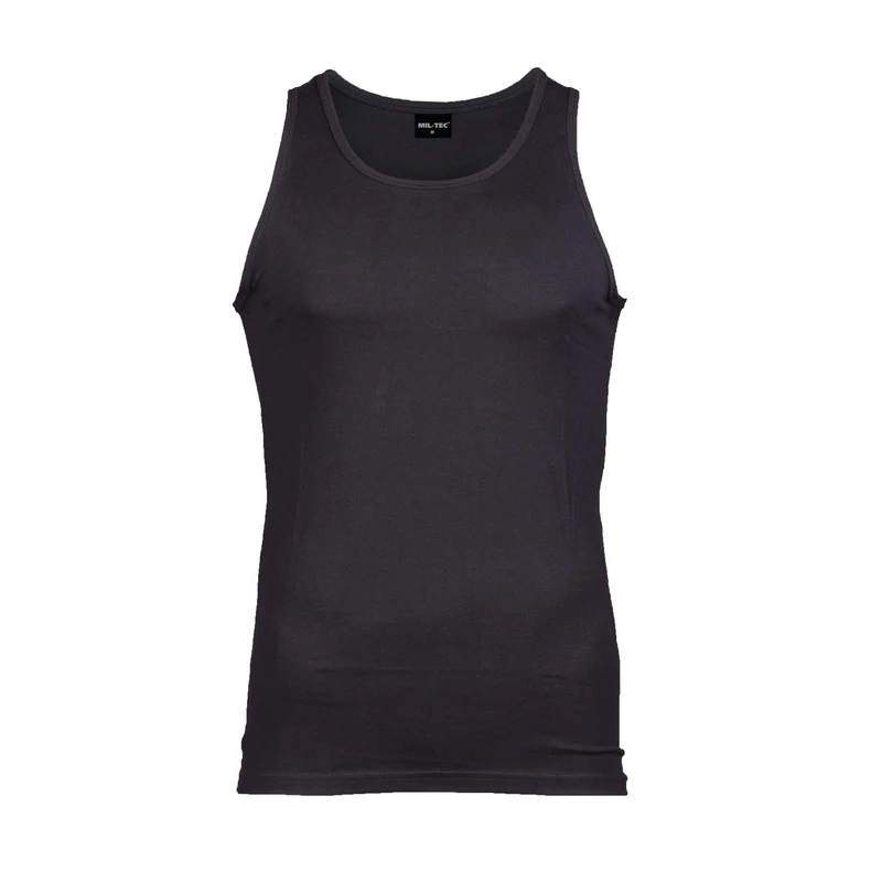 MIL-TEC® Tank Top Cotton schwarz Shirt Achselhemd Unterhemd