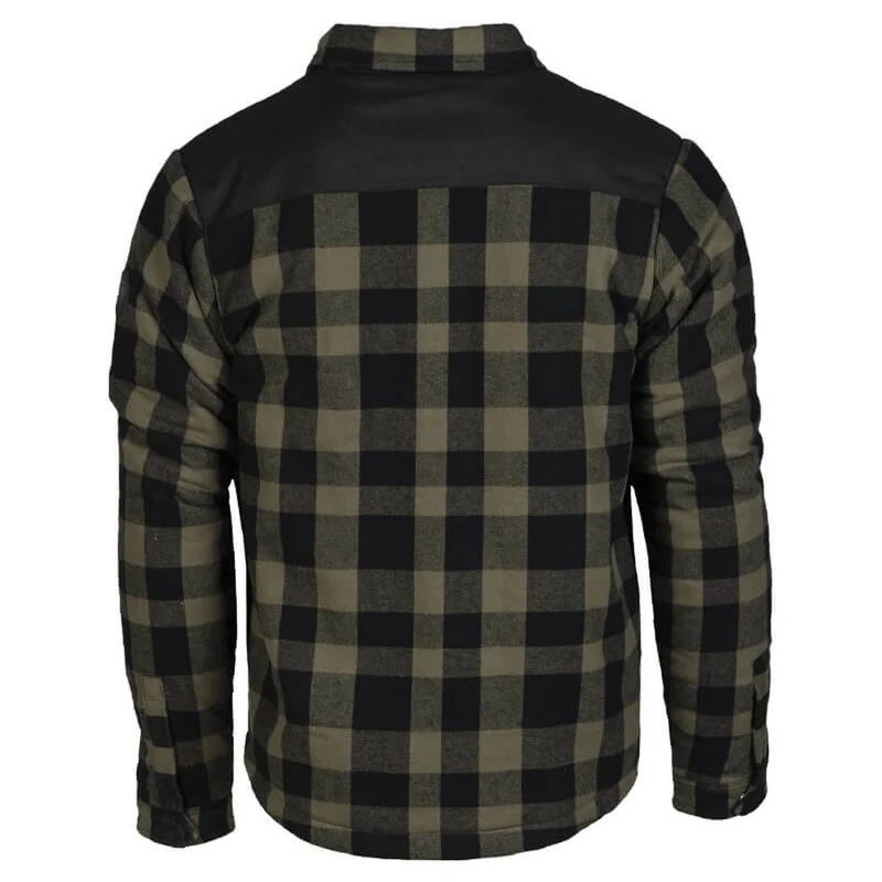 MIL-TEC® Lumberjacket schwarz/oliv Holzfällerjacke Jacke