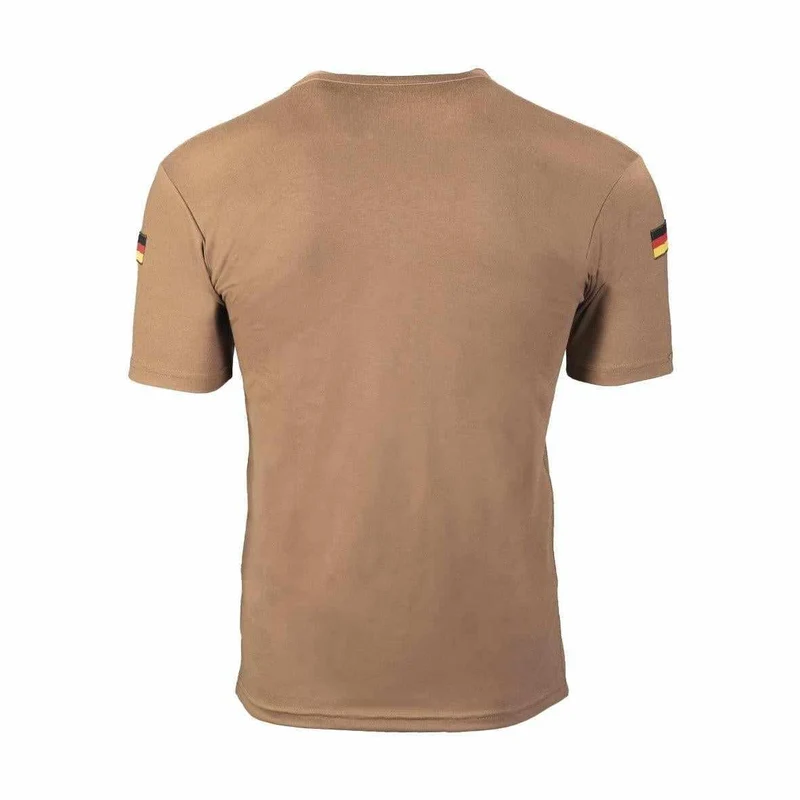 MIL-TEC® BW Tropen T-Shirt coyote Shirt m. Nationalitätsabzeichen