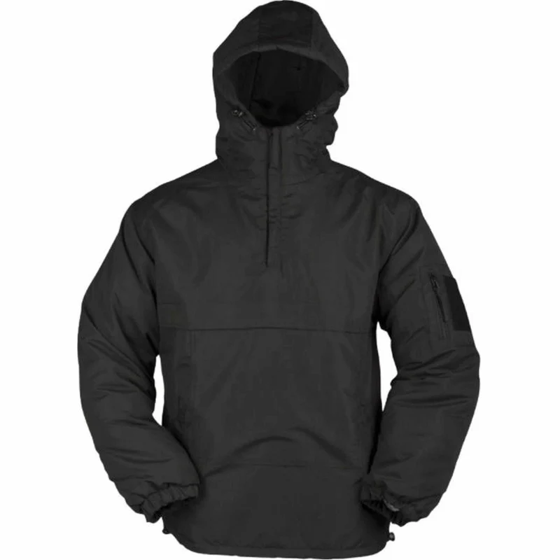 MIL-TEC® Combat Anorak Winter schwarz Kapuzenanorak Schlupfanorak Schlupfjacke