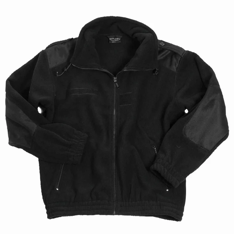 Mil-TEC® Kälteschutzjacke Fleece schwarz Fleecejacke