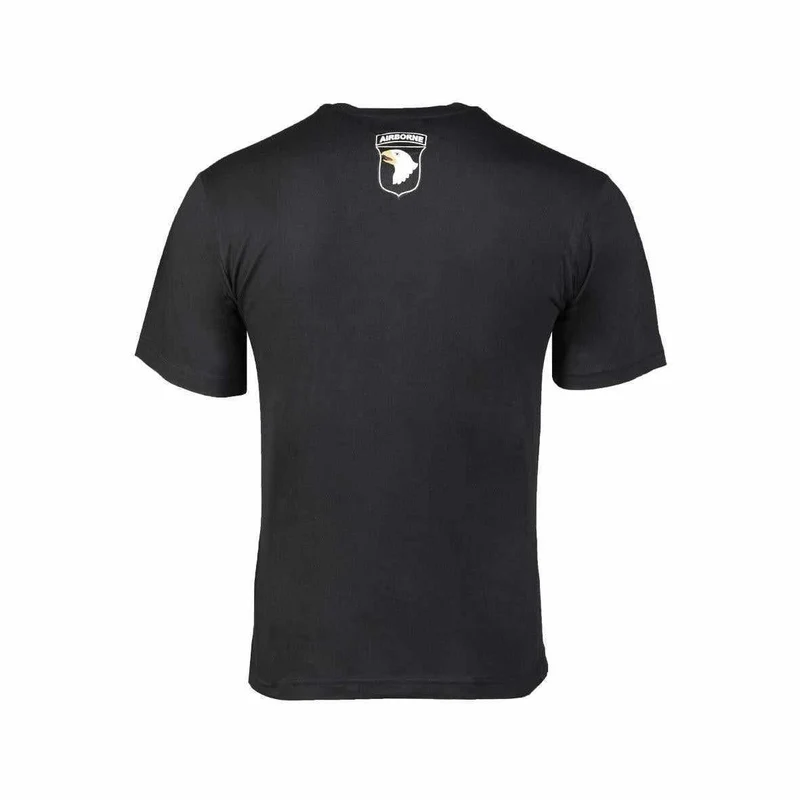 MIL-TEC® T-Shirt AIRBORNE schwarz Army Shirt bedruckt unisex