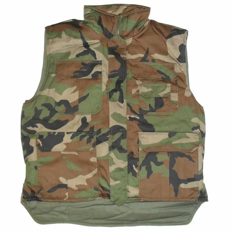 MIL-TEC® Ranger Weste woodland Truckerweste Anglerweste Tarnweste Jagdweste