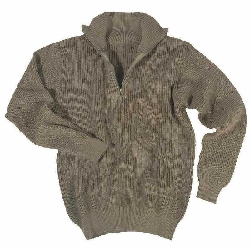 MIL-TEC® Troyer l Pullover PAN oliv Arbeitspullover Seemannspullover