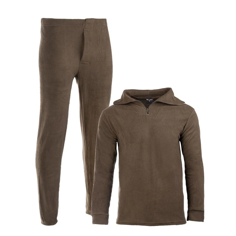 MIL-TEC® Thermofleece Unterwäsche-Set / Unterhose - Rollkragen Shirt