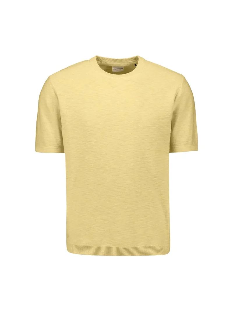 Pullover Short Sleeve Crew Neck Slub