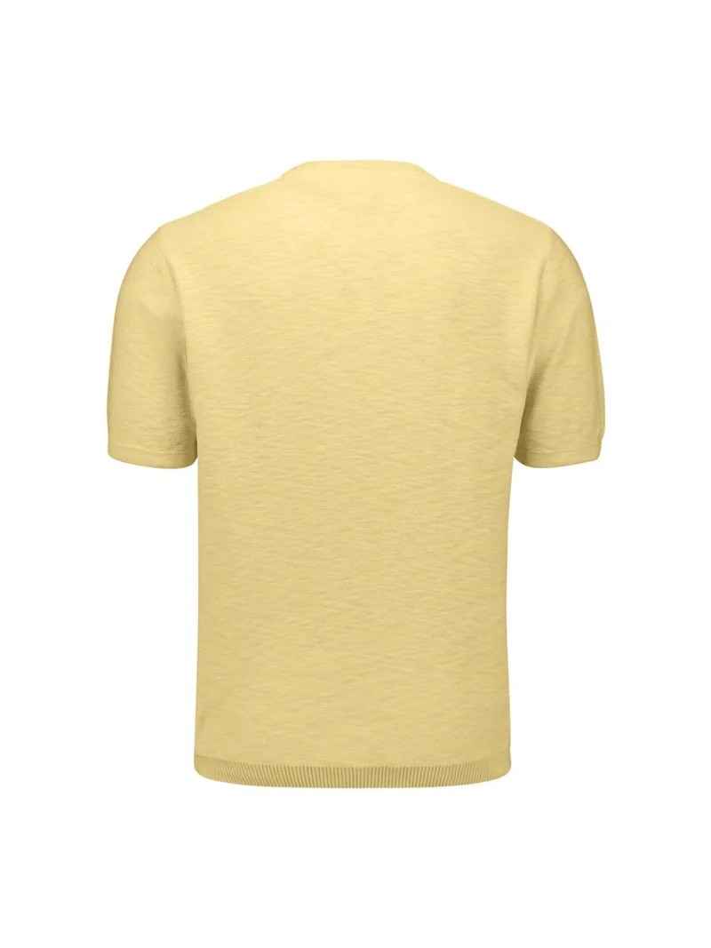 Pullover Short Sleeve Crew Neck Slub