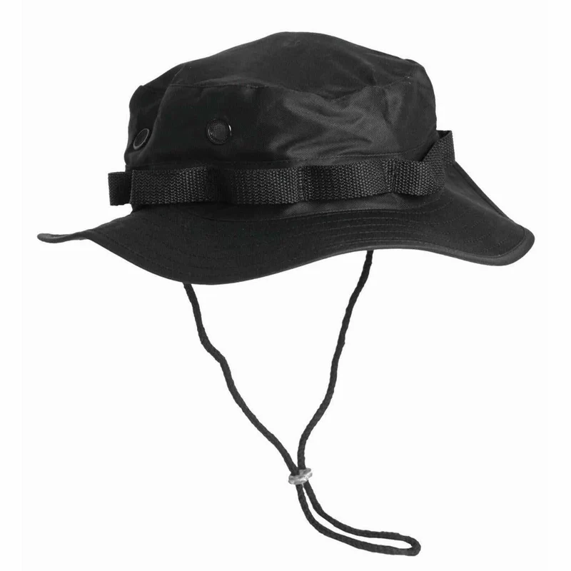MIL-TEC® Dschungelhut US Typ schwarz Buschhut Tropenhut Sonnenhut Hut