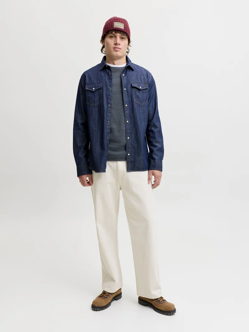 JJEHILL Basic Strickpullover